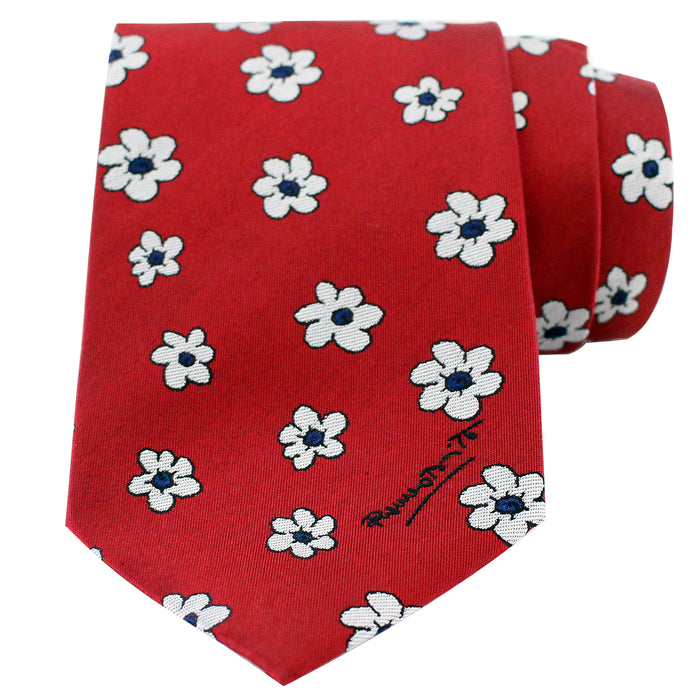 RED FLOWERS Necktie