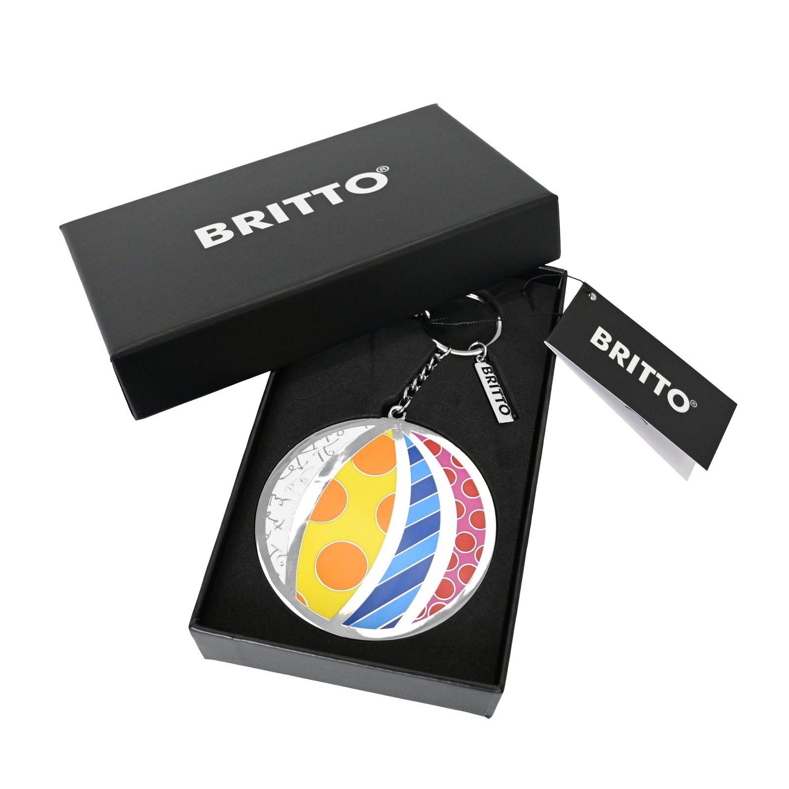 Romero Britto britto keychain bag charm beach  colorful pop art design