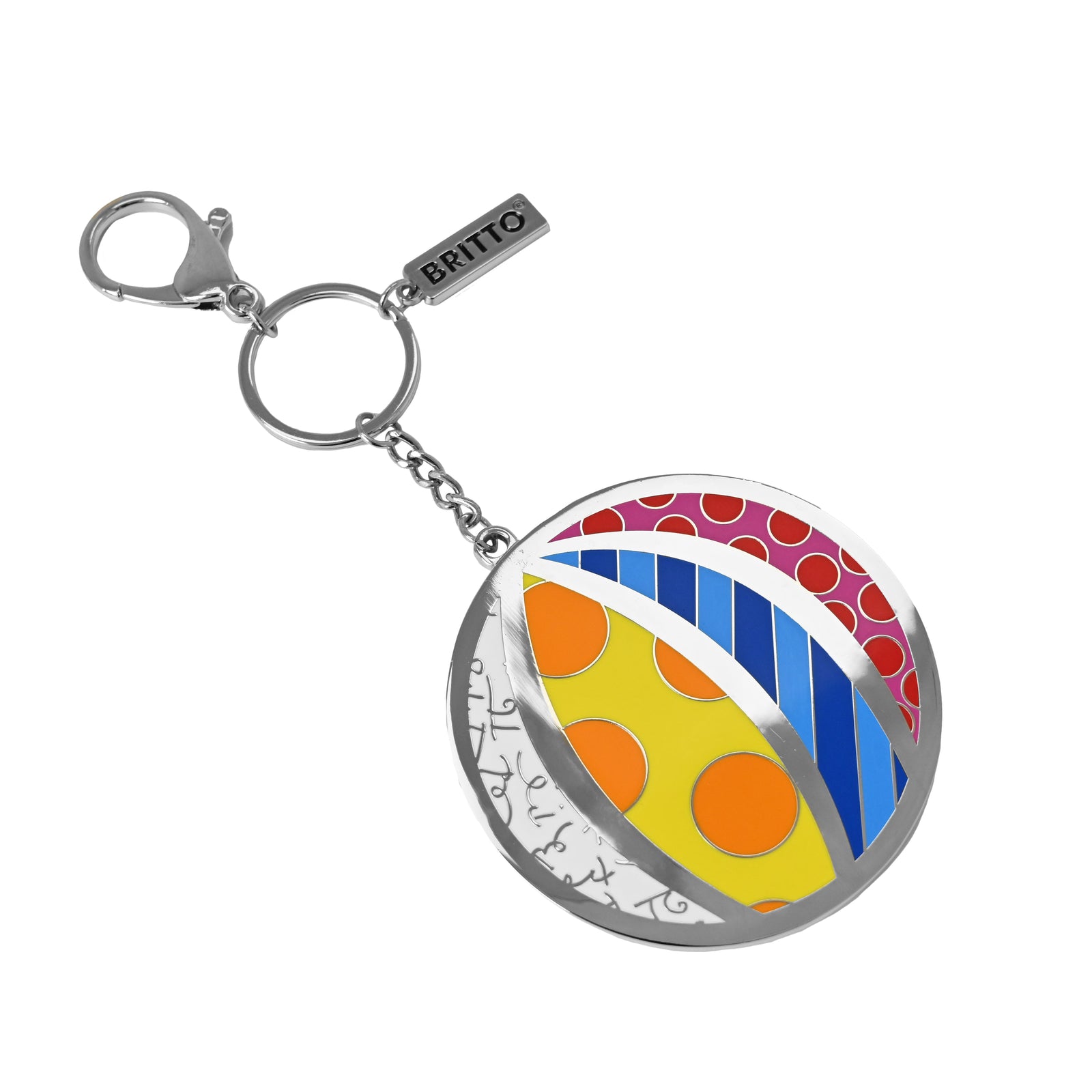 Romero Britto britto keychain bag charm beach  colorful pop art design