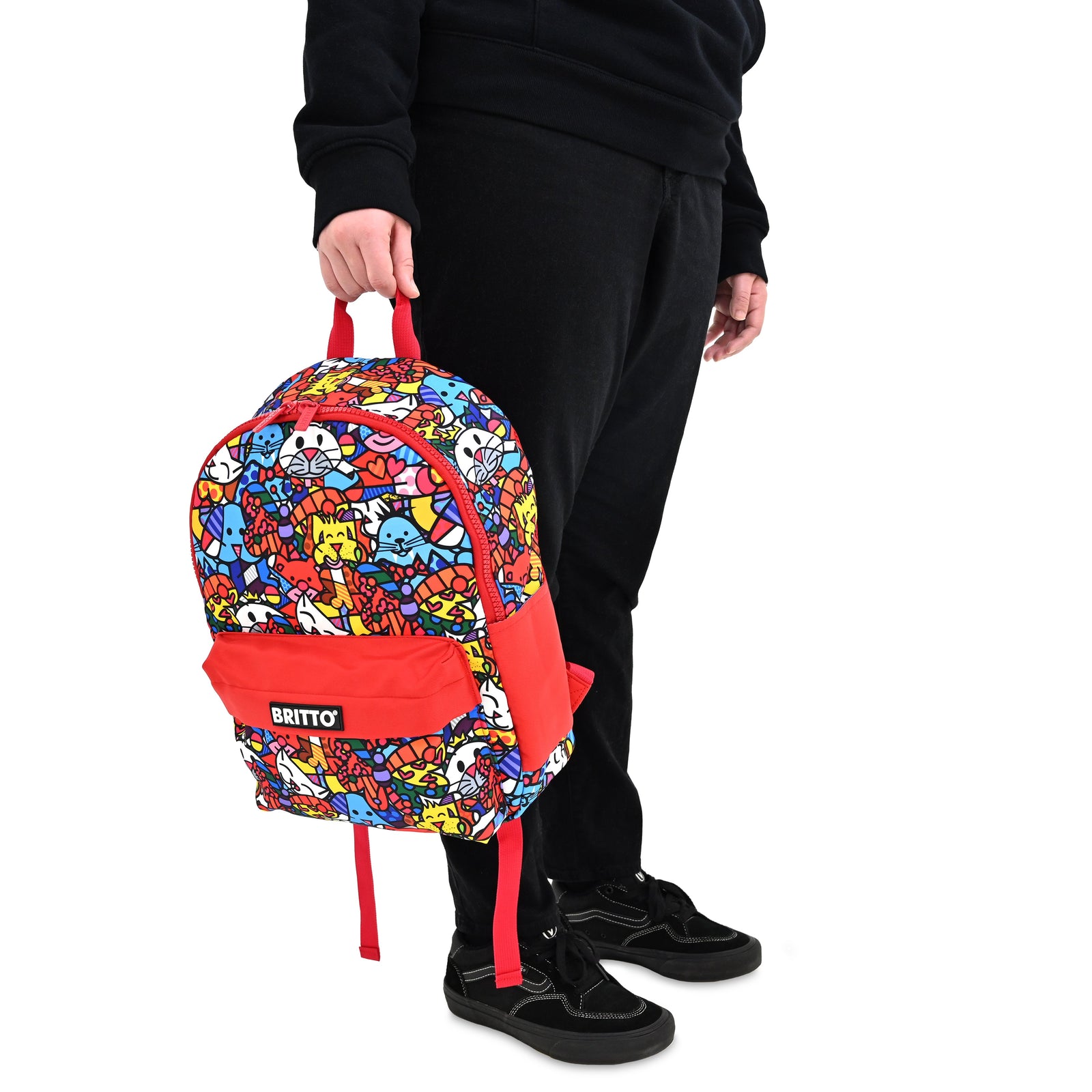 Romero Britto britto backpack best friends  colorful pop art design