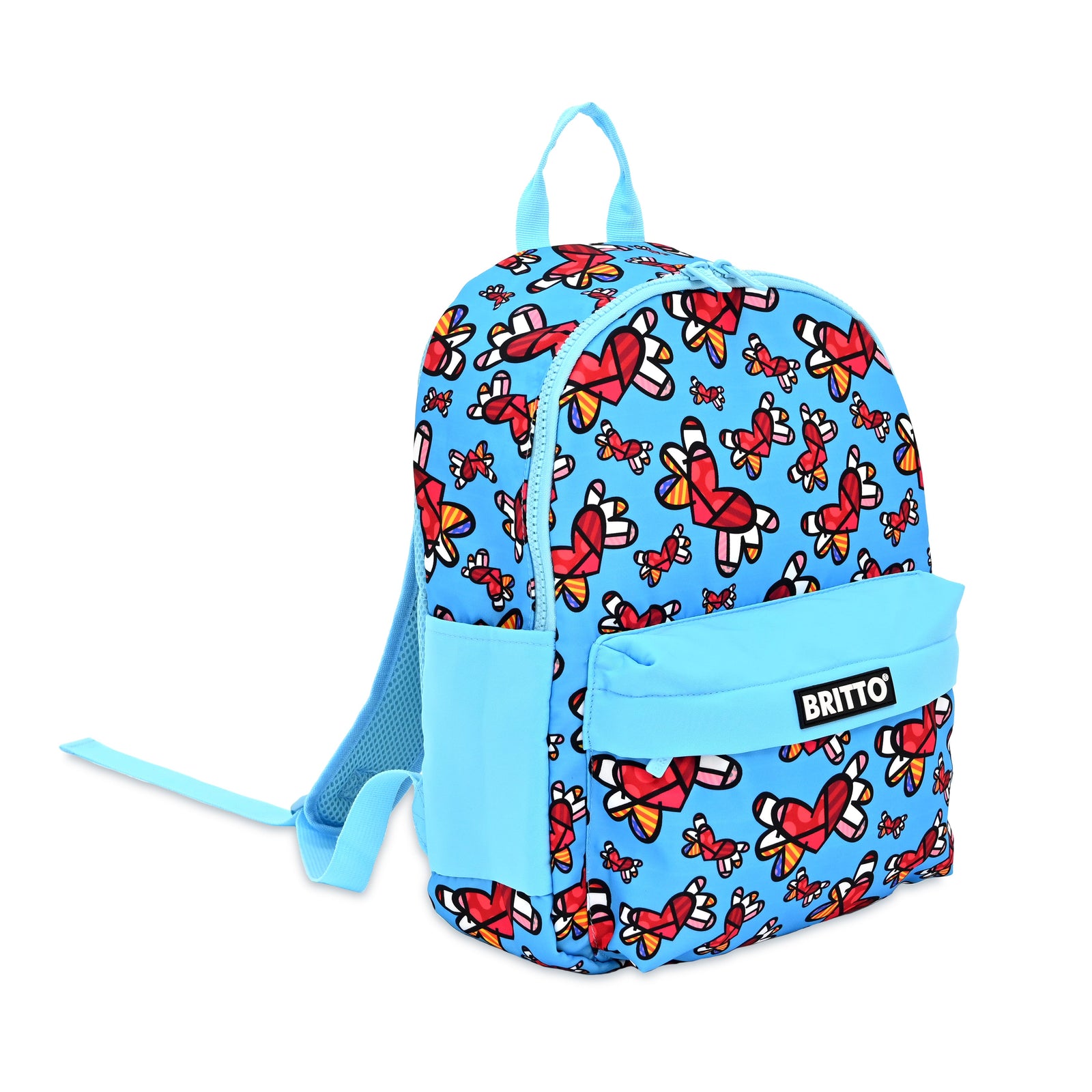modern pop art britto backpack flying hearts  vibrant home decor