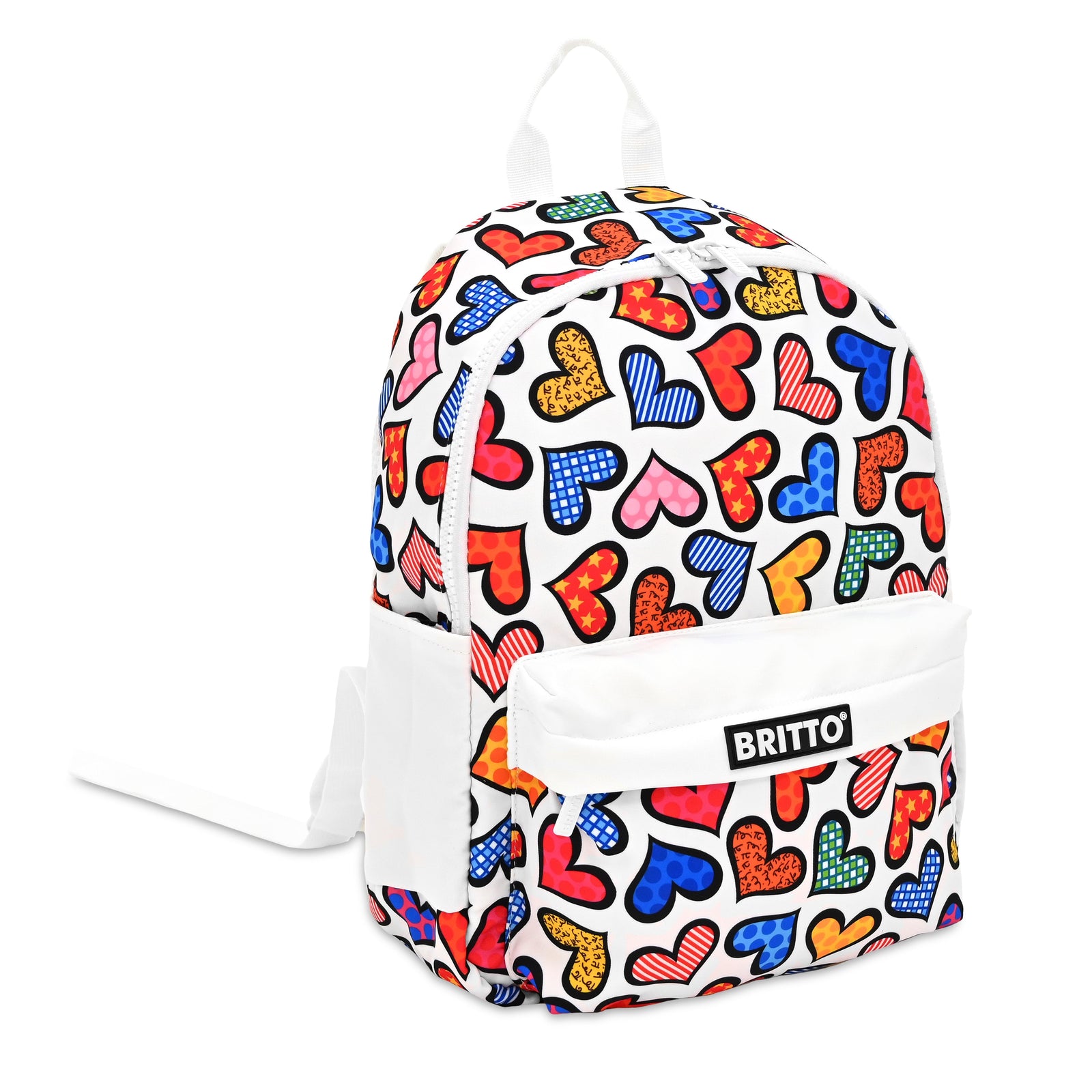 modern pop art britto backpack hearts  vibrant home decor
