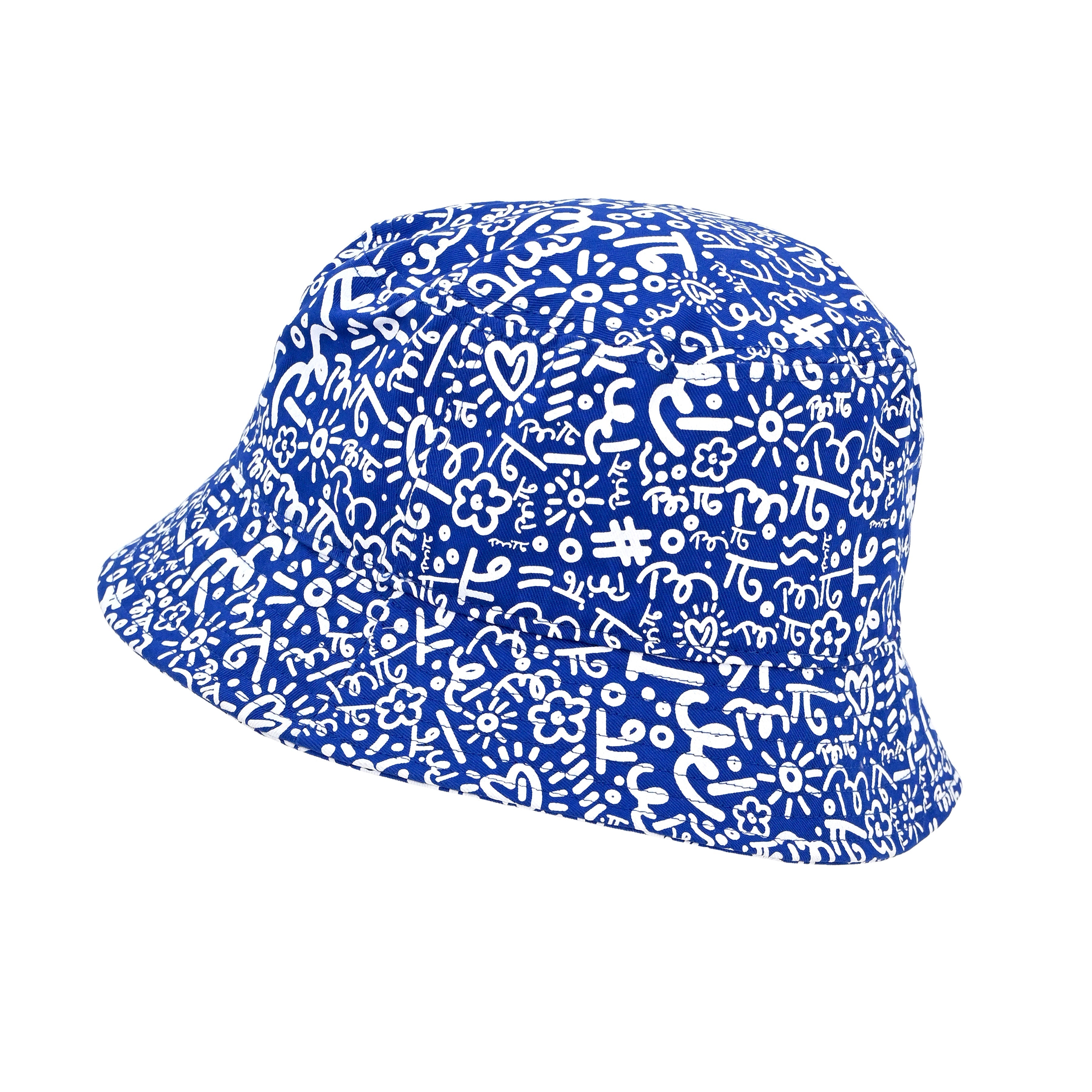 Britto Bucket Hat Graffiti Blue Boonie Hat Bucket Hats for Men Bucket Hats for Woman Sun Hat