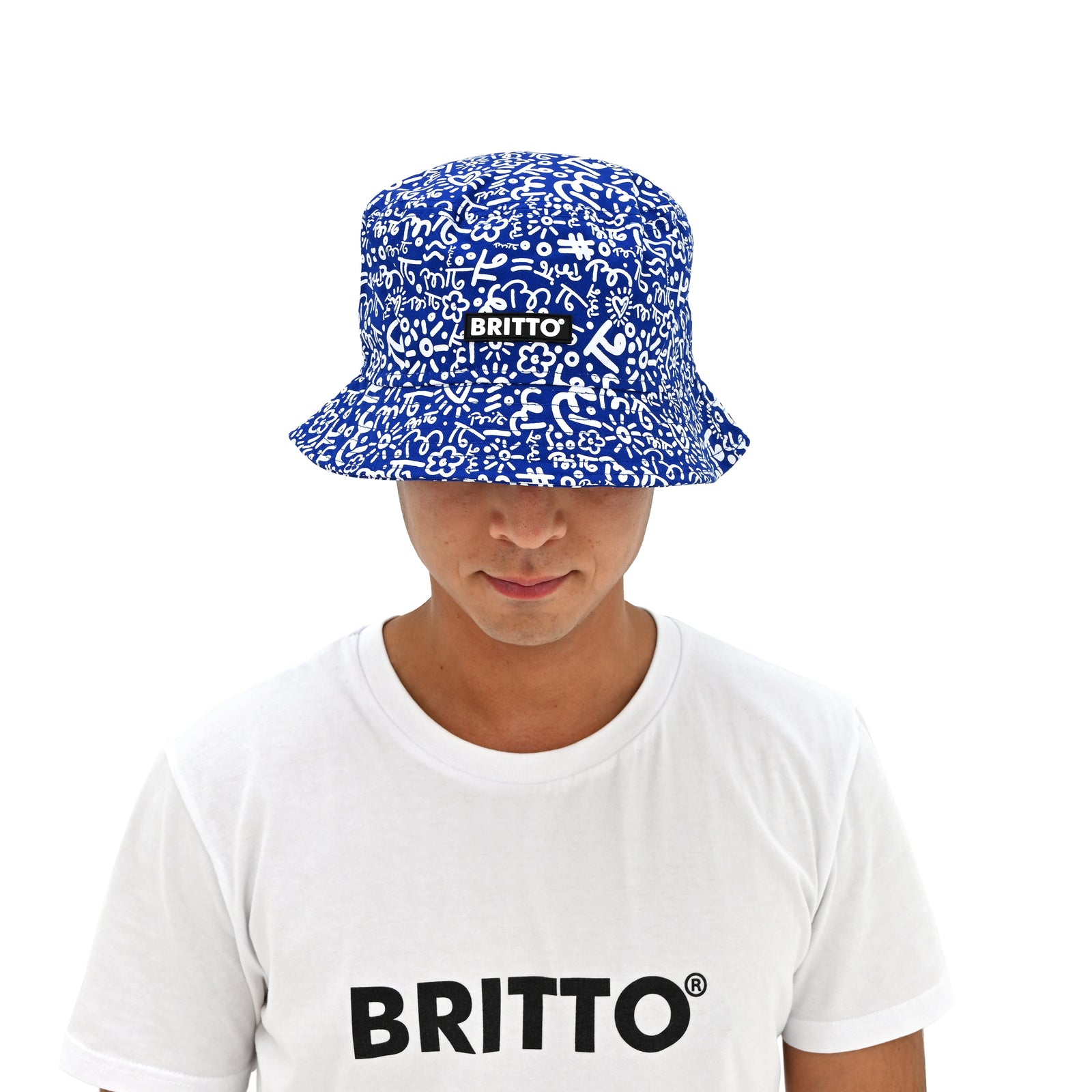 BRITTO® BUCKET HAT - Graffiti Blue