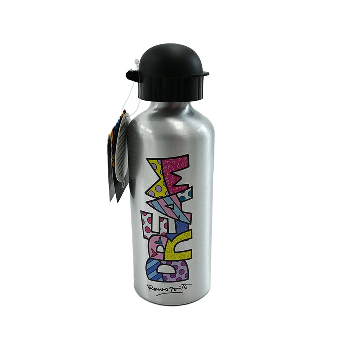 SILVER WATER BOTTLE: WORD DREAM