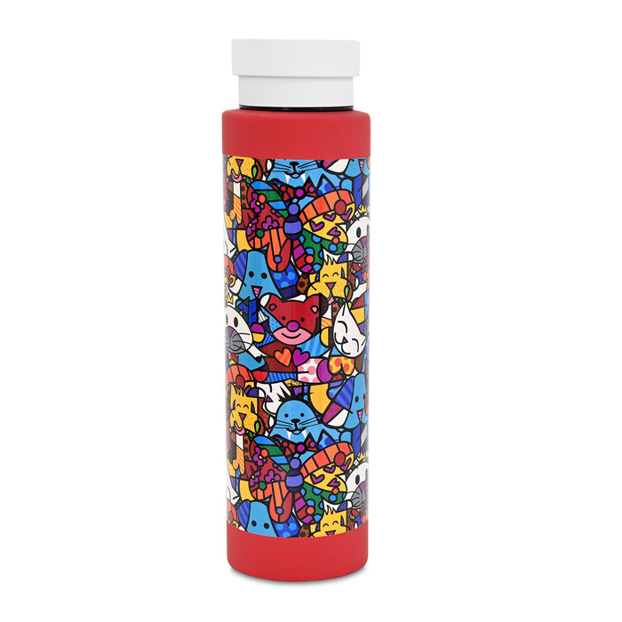 BRITTO WATER BOTTLE - BEST FRIENDS (RED) – Shop Britto