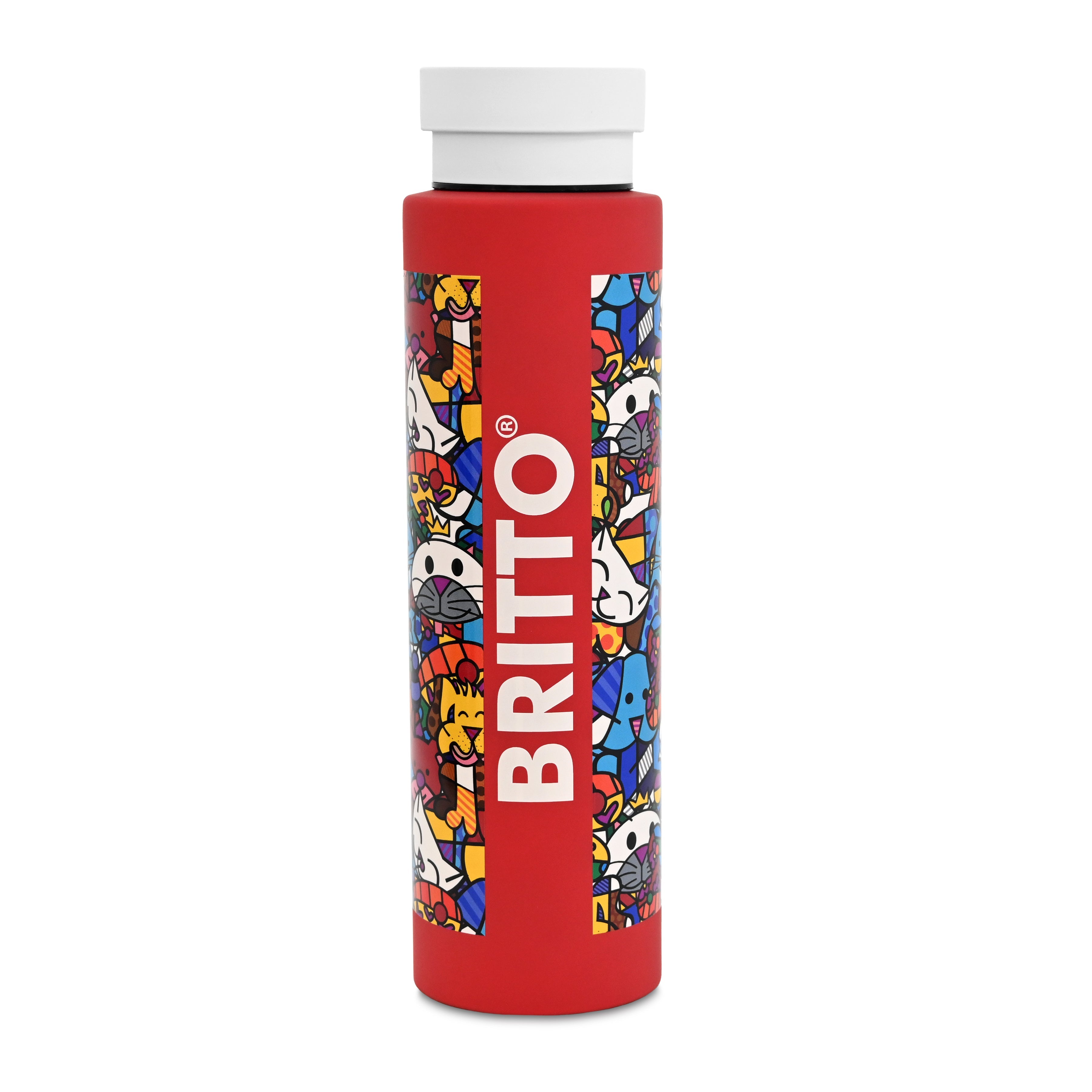 BRITTO WATER BOTTLE - BEST FRIENDS (RED) – Shop Britto