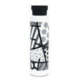 BRITTO® Water Bottle - Black Landscape (White)