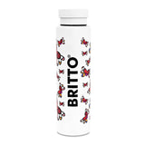 BRITTO® Water Bottle - Flying Hearts (White)