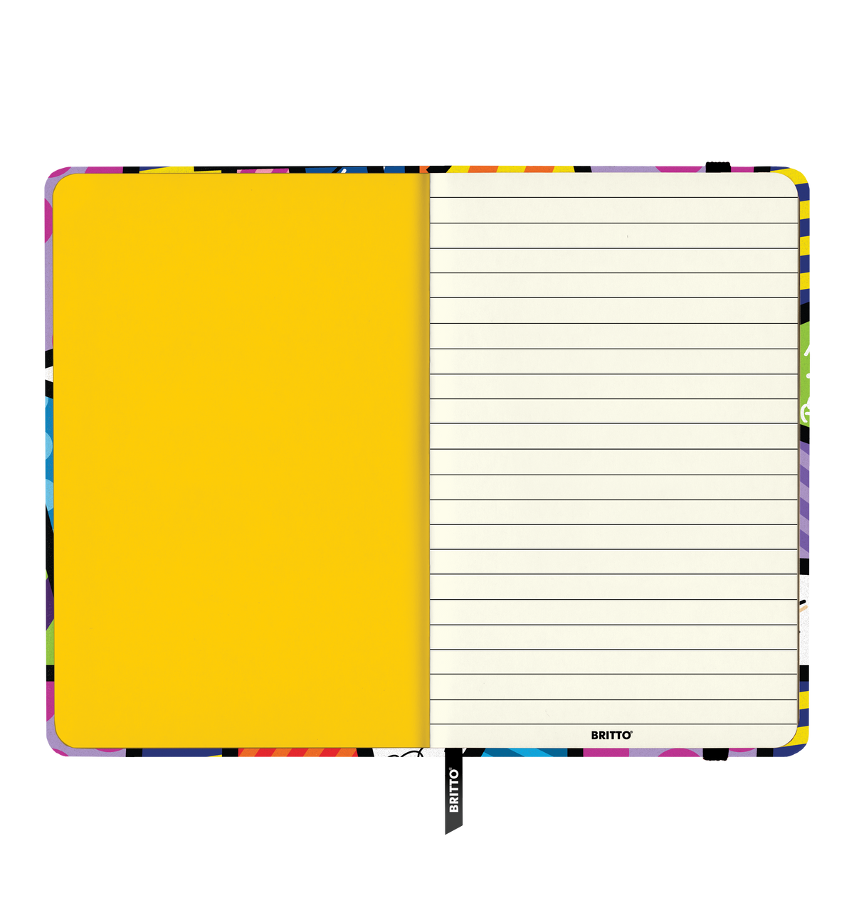modern pop art britto journal colorful landscape  vibrant home decor