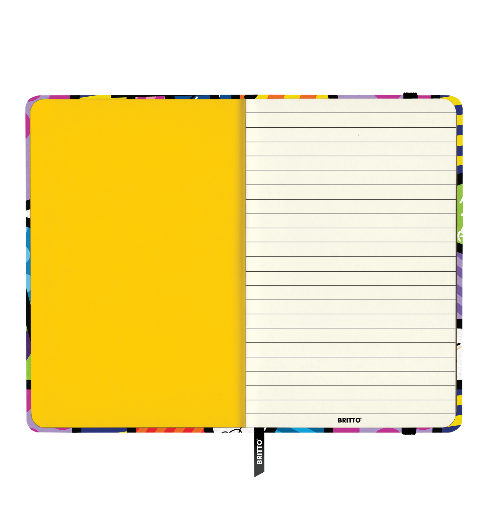 modern pop art britto journal colorful landscape  vibrant home decor