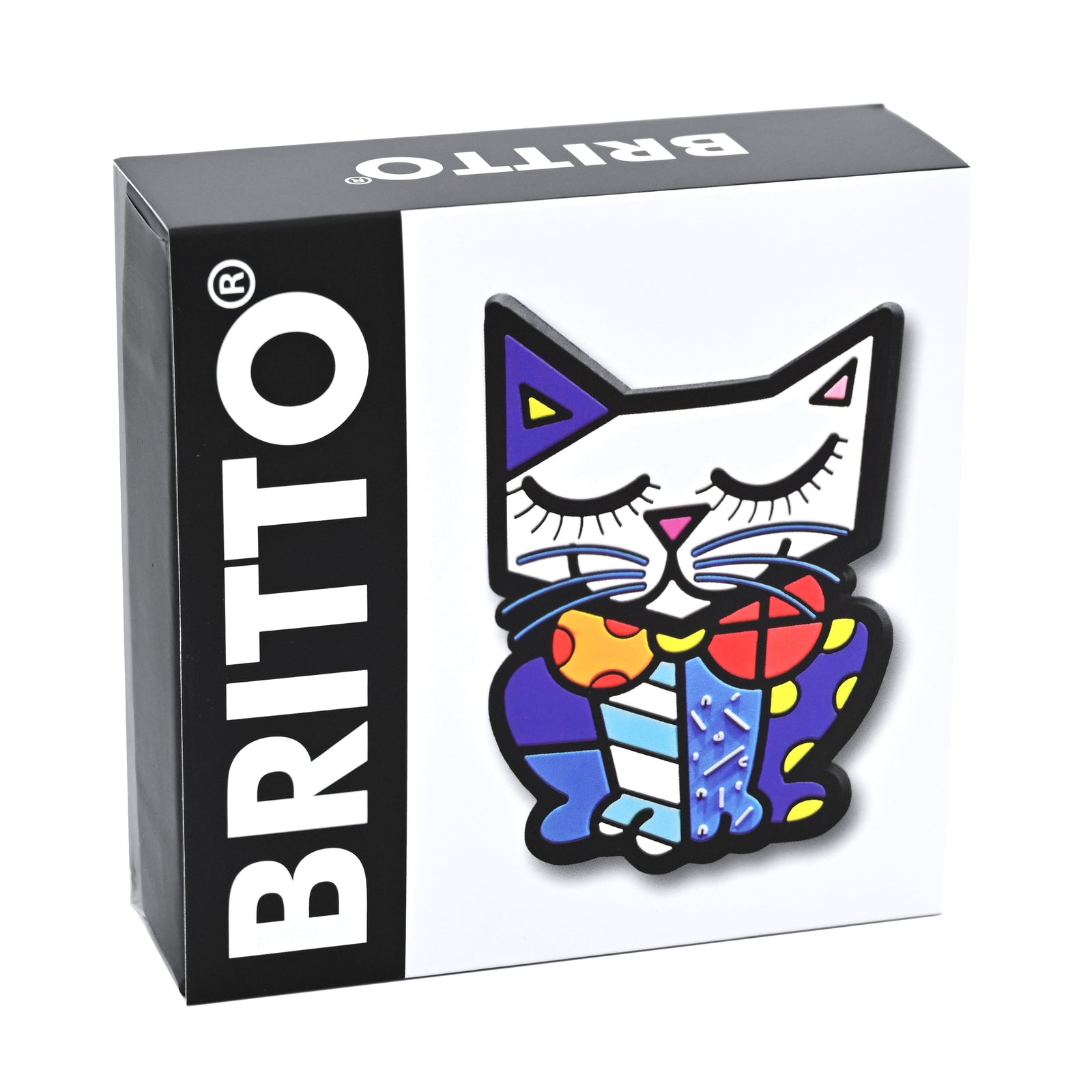 modern pop art sam cat britto magnet  vibrant home decor