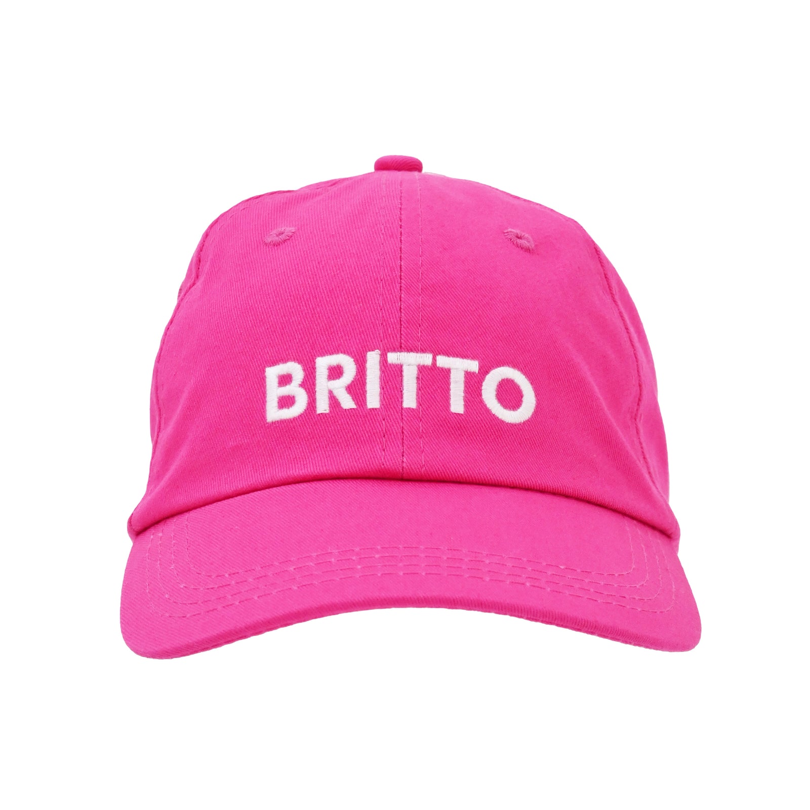 Romero Britto britto hat hot pink with  colorful pop art design
