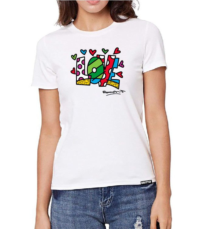 Limited Edition - Premium 100% Organic Cotton Love T-Shirt - (Women) – Shop Britto