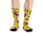 BRITTO® SOCKS - UNISEX - FLYING HEARTS (ONE SIZE)