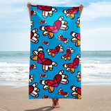 BRITTO® BEACH TOWEL - Limited Edition - FLYING HEARTS
