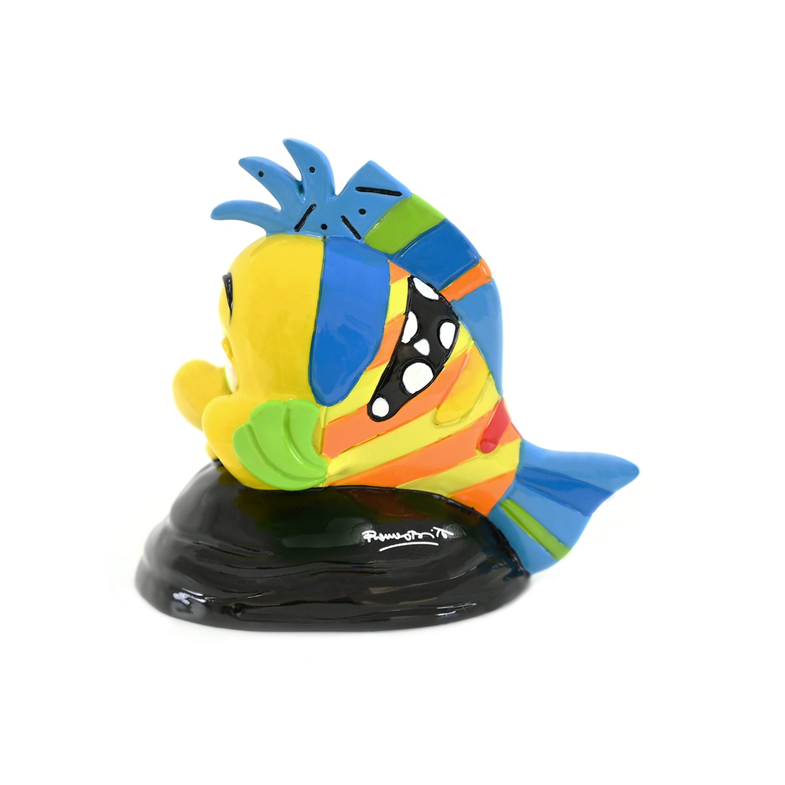 modern pop art flounder mini disney by britto  vibrant home decor