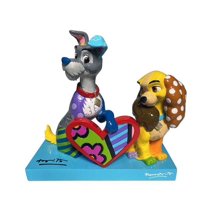 LADY AND THE TRAMP - Disney by Britto Figurine - HAND SIGNED