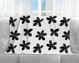 BRITTO® BLANKET - Limited Edition - MIDNIGHT FLOWER (WHITE)