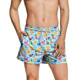 Limited Edition - BRITTO®  Shorts - BABY BLUE LANDSCAPE- MEN