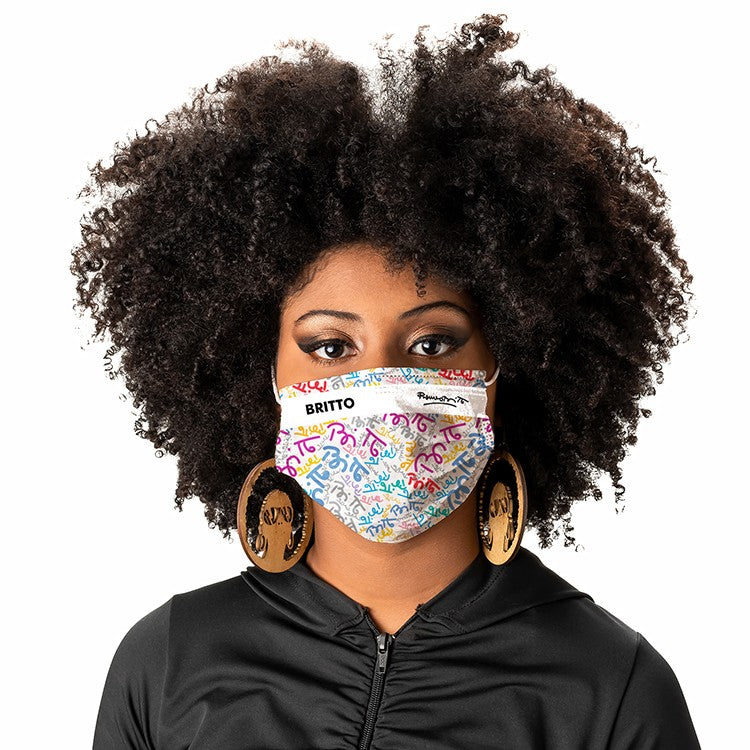 BRITTO® Limited Edition - FACE MASK - Brittos (White) 5-Pack