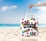 BRITTO® BEACH BAG - Limited Edition - LIVE LOVE LAUGH