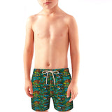 Limited Edition - BRITTO®  Shorts - GREEN CAMOUFLAGE - KIDS