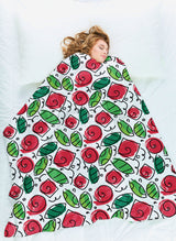 BRITTO® BLANKET - Limited Edition - THOMAS FLOWER BRUSH STROKES