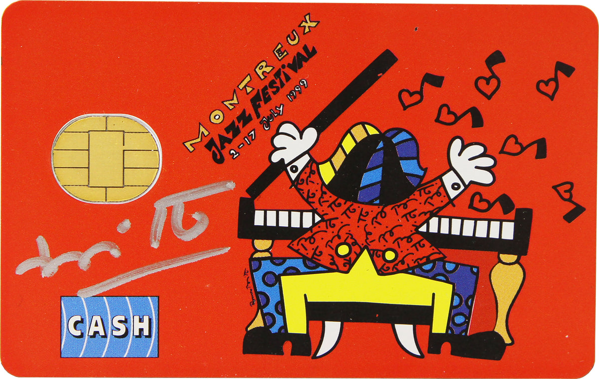 Romero Britto romero britto credit card montreaux  colorful pop art design