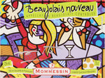 ROMERO BRITTO X MOMMESSIN - WINE BOTTLE LABEL (SILVER SIGNATURE)