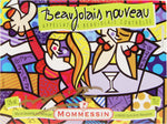 ROMERO BRITTO X MOMMESSIN - WINE BOTTLE LABEL (GOLD SIGNATURE)