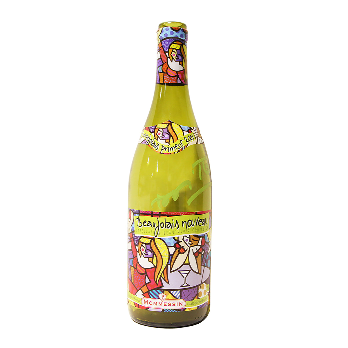 Romero Britto romero britto x mommessin wine  colorful pop art design