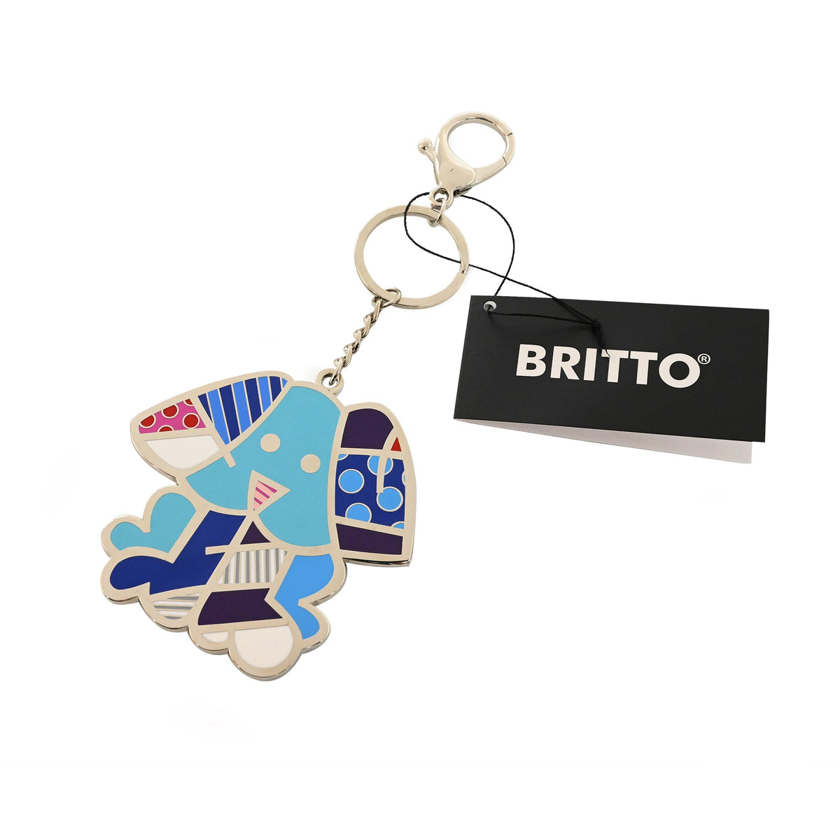 Romero Britto britto keychain bag charm azul  colorful pop art design
