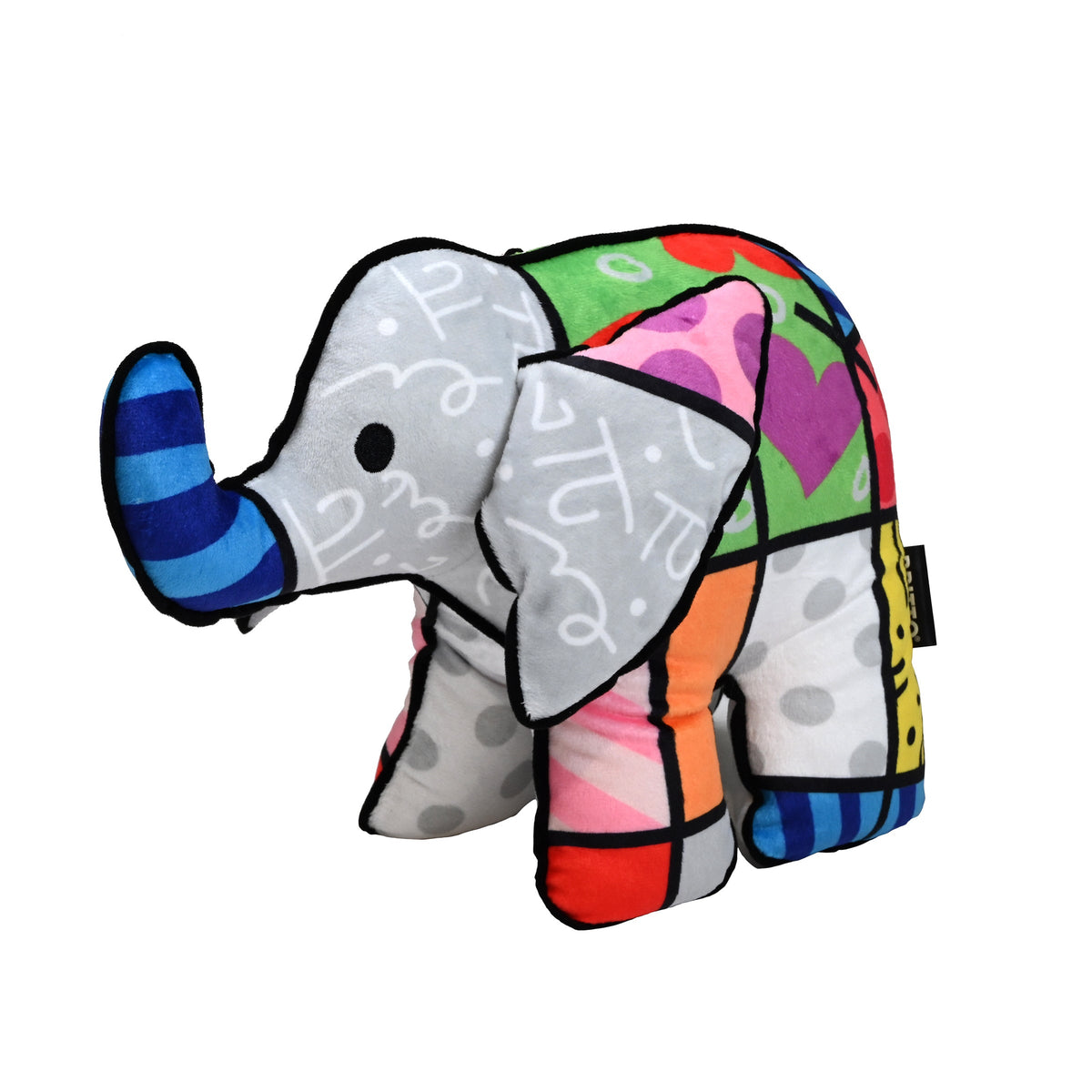 Romero Britto big love elephant britto plush  colorful pop art design