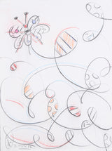 FLY AWAY (BUTTERFLY FLIGHT) -  Original Drawing