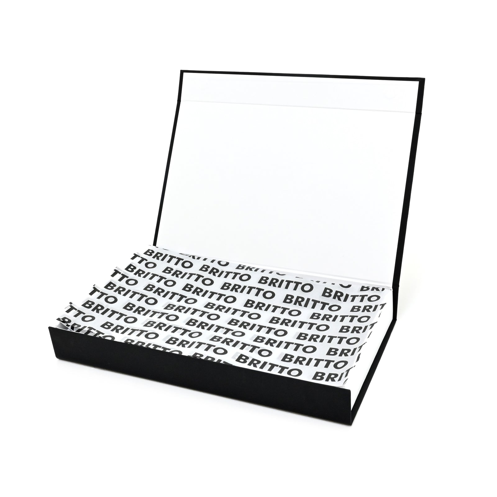 BRITTO® T Shirt - Red Heart Brushstroke Black - (Women)