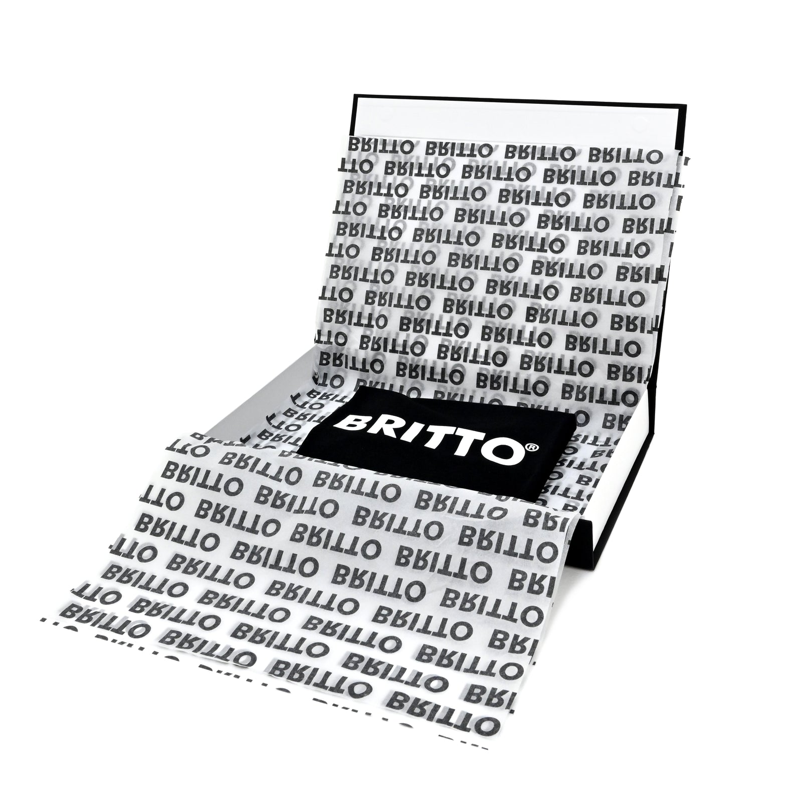 BRITTO® T Shirt - Black with White - (Men)