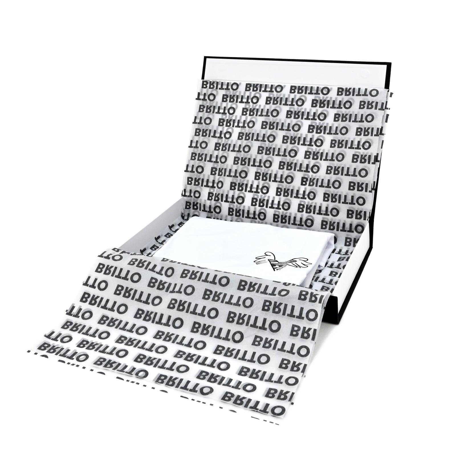 BRITTO® T Shirt - Small Heart with Wings White - (Women)