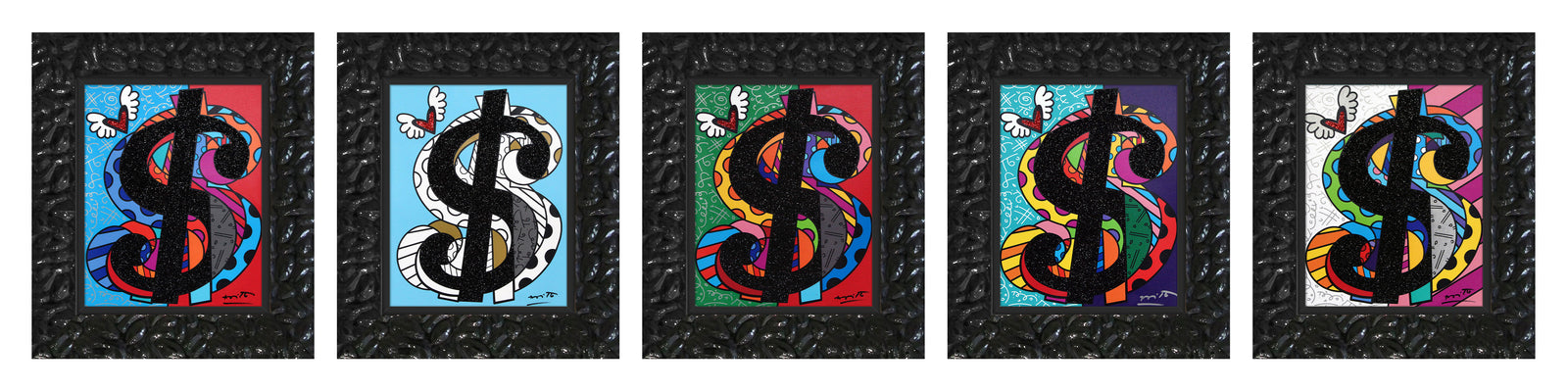 cream series master pentaptych limited  artistic colorful design collectible