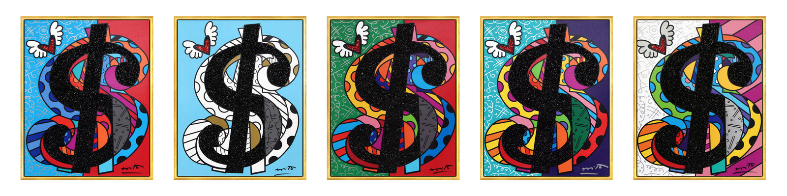 cream series master pentaptych limited  colorful decorative collectible gift idea