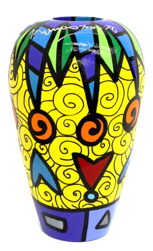 Romero Britto dolce gabbana party hand painted  colorful pop art design