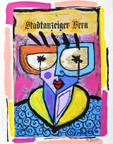 SWISS LADY - Mixed Media Original