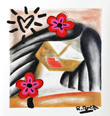 BRAZILIAN LIPS -  Mixed Media Original
