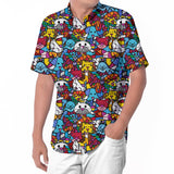 BRITTO® Shirt - Men's Short Sleeve Button Down - BEST FREINDS