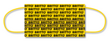 BRITTO® Limited Edition - FACE MASK - BRITTO Logo (Yellow) 5-Pack