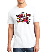 Limited Edition - Premium 100% Organic Cotton Flying Hearts T-Shirt - (Men)
