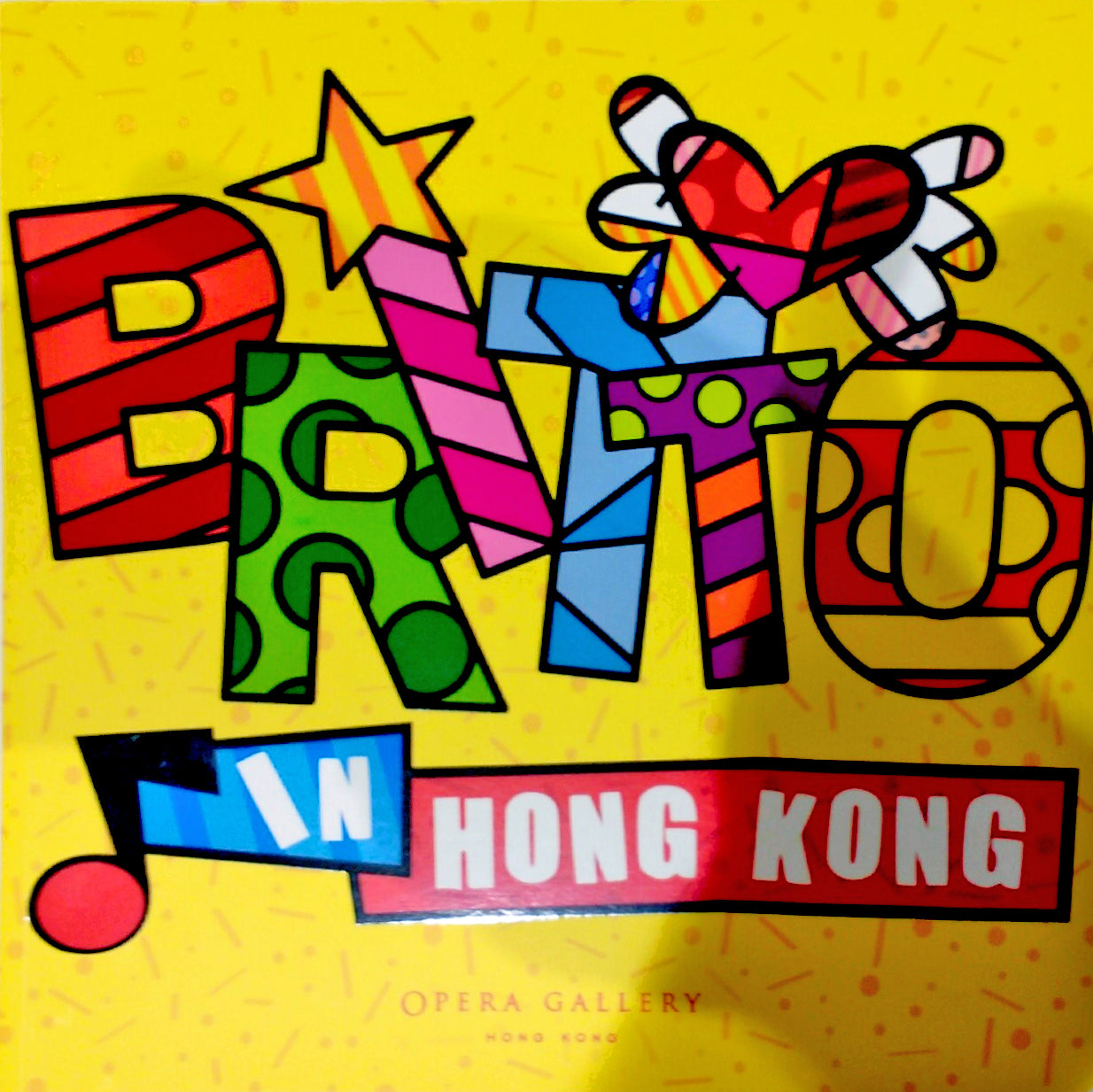 Romero Britto britto in hong kong  colorful pop art design