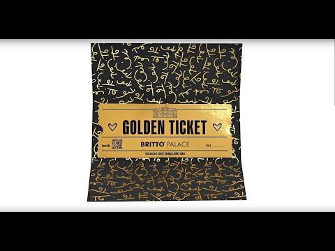 golden ticket  colorful decorative collectible gift idea
