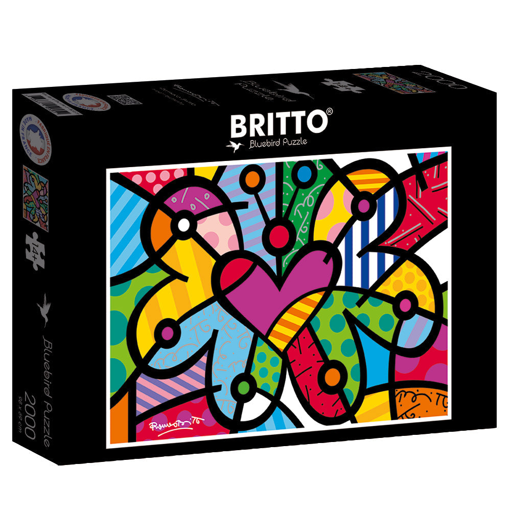 Heart Butterfly Britto Puzzle 2000 Pieces